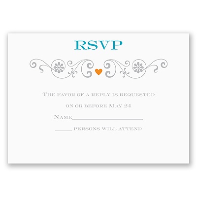 Rustic Whimsy - Response Card and Envelope