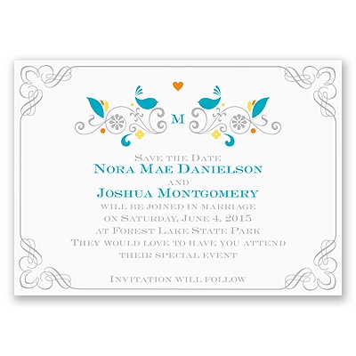 Rustic Whimsy - Save the Date Magnet