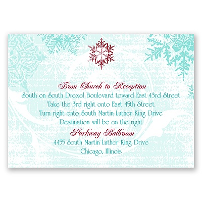 Snowflakes and Swirls - Aqua - Map Card