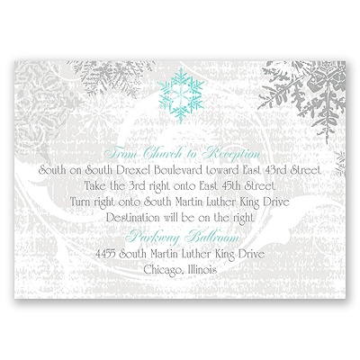 Snowflakes and Swirls - Pewter - Map Card