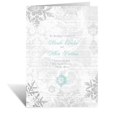 Snowflakes and Swirls - Pewter - Program