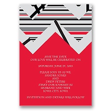 Extremely Chevron - Cherry - Save the Date Magnet