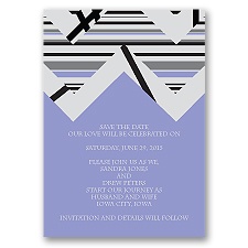 Extremely Chevron - Orchid - Save the Date Magnet