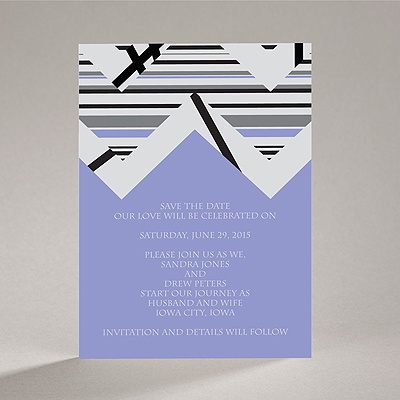 Extremely Chevron - Orchid - Save the Date Magnet