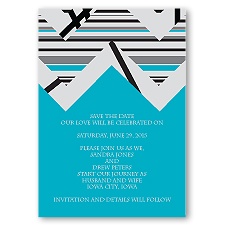 Extremely Chevron - Palm - Save the Date Magnet