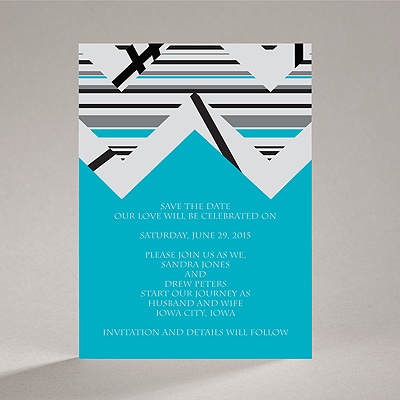Extremely Chevron - Palm - Save the Date Magnet