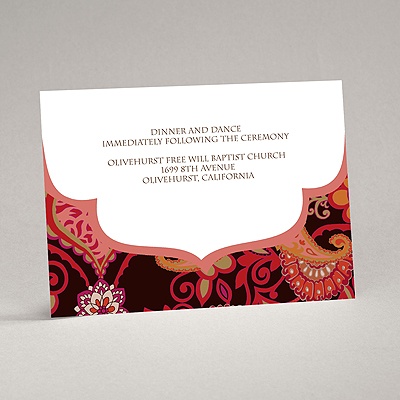 Exotic Flair - Espresso - Reception Card