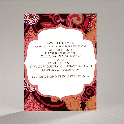 Exotic Flair - Espresso - Save the Date Magnet