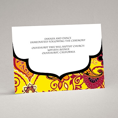 Exotic Flair - Canary - Reception Card