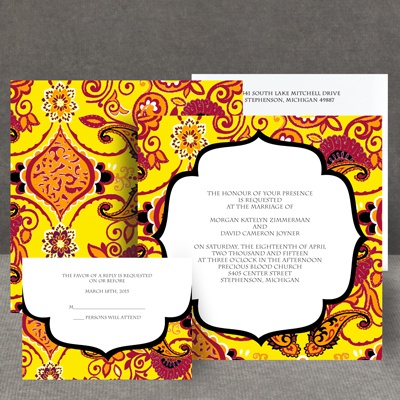 Exotic Flair - Canary - Invitation