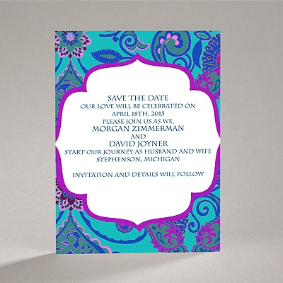 Exotic Flair - Peacock - Save the Date Magnet