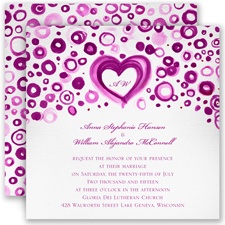 Artsy Romance - Amethyst - Invitation