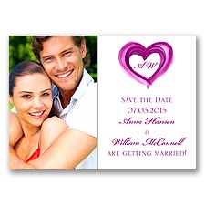 Artsy Romance - Amethyst - Save the Date Magnet