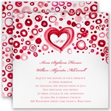 Artsy Romance - Cherry - Invitation