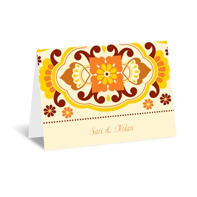 Moroccan Beauty - Citrus - Note Card and Envelope