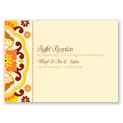 Moroccan Beauty - Citrus - Reception Card