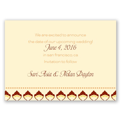 Moroccan Beauty - Citrus - Save the Date Magnet