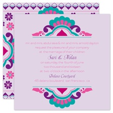 Moroccan Beauty - Fuchsia - Invitation