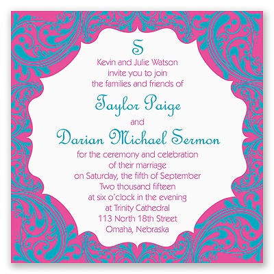 Bollywood Flair - Invitation