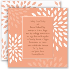 Mod Blossoms - Corabell - Invitation