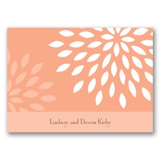 Mod Blossoms - Corabell - Note Card and Envelope