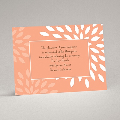 Mod Blossoms - Corabell - Reception Card
