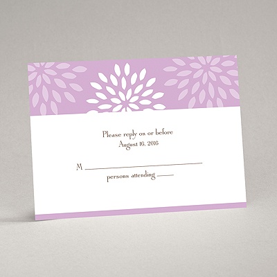 Mod Blossoms - Freesia - Response Card and Envelope