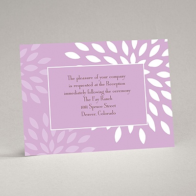 Mod Blossoms - Freesia - Reception Card