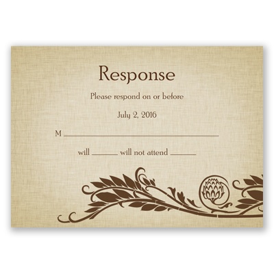 Growing Love - Response Card and Envelope