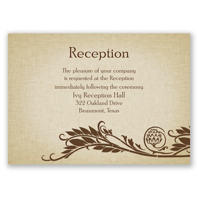 Growing Love - Reception Card