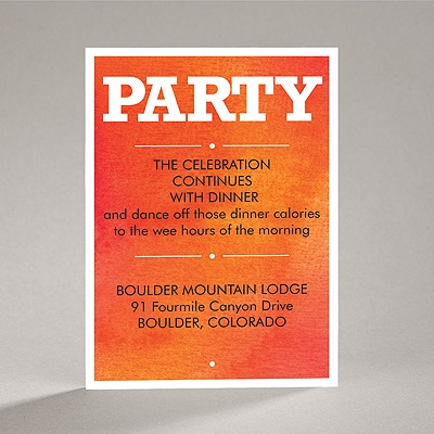 Wedding Type - Corabell - Reception Card