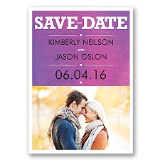 Wedding Type - Orchid - Save the Date Magnet