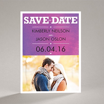 Wedding Type - Orchid - Save the Date Magnet