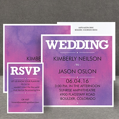 Wedding Type - Orchid - Invitation