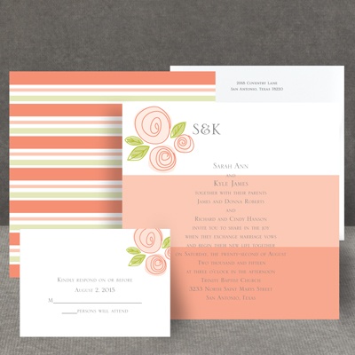 Romantic Posies - Tango - Invitation