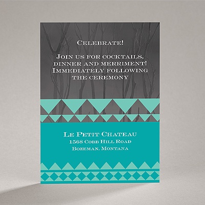 Legendary Love - Peacock - Reception Card