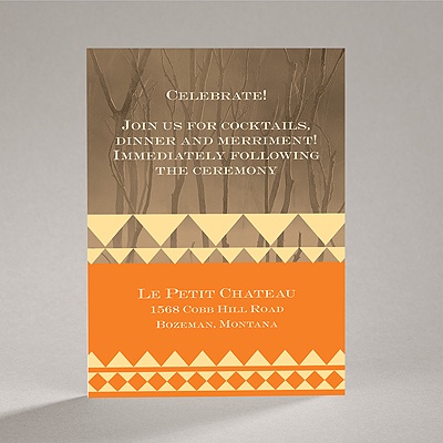 Legendary Love - Terra Cotta - Reception Card