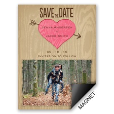 Natural Look - Posie Pink - Save the Date Magnet