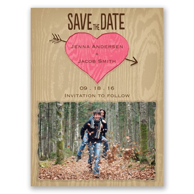 Natural Look - Posie Pink - Save the Date Magnet