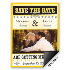 Star Studded - Citrus - Save the Date Magnet