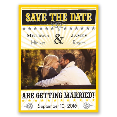 Star Studded - Citrus - Save the Date Magnet