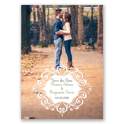 Filigree Crest - Save the Date Magnet