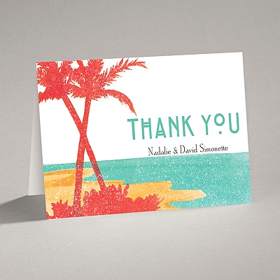 Palm Tree Pair - Note Card and Envelope
