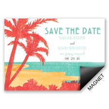 Palm Tree Pair - Save the Date Magnet