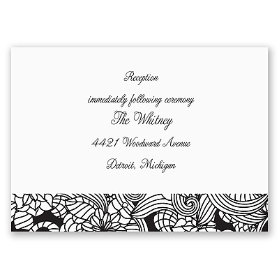 Blossoming Beauty - Reception Card