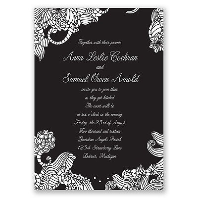 Blossoming Beauty - Invitation