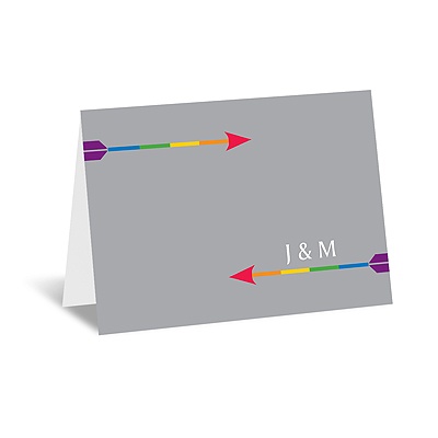 Rainbow Arrows - Note Card and Envelope