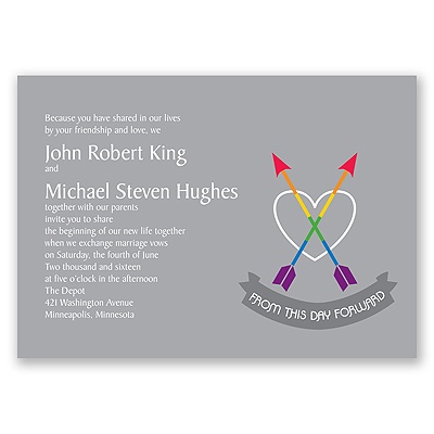 Rainbow Arrows - Invitation