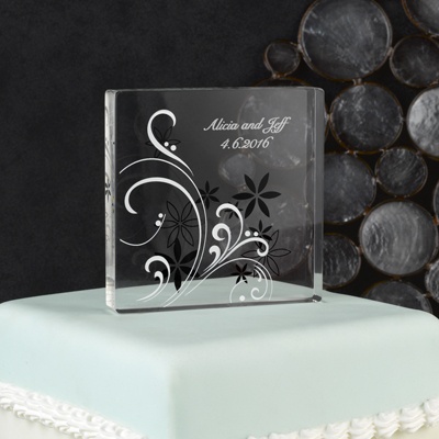 Flowers and Flourishes Cake Top