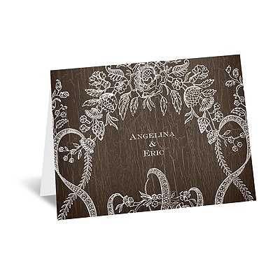 Rustic Lace - Note Card and Envelope
